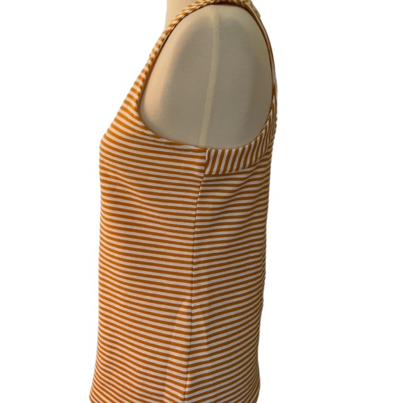 Anthropologie Deletta Striped Yellow Isa Tank Top - Picture 4 of 7